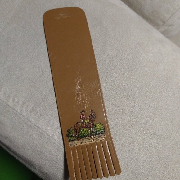 Leather Mountie RCMP book mark made in West Germany - Picture 11 of 13